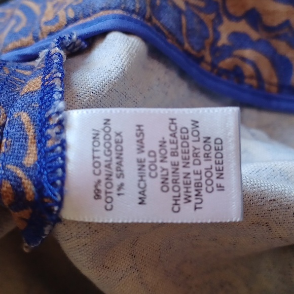 Anne Taylor Loft Paisley/Floral Stretch Cotton Pencil Skirt- Sz. 0 - Picture 5 of 5